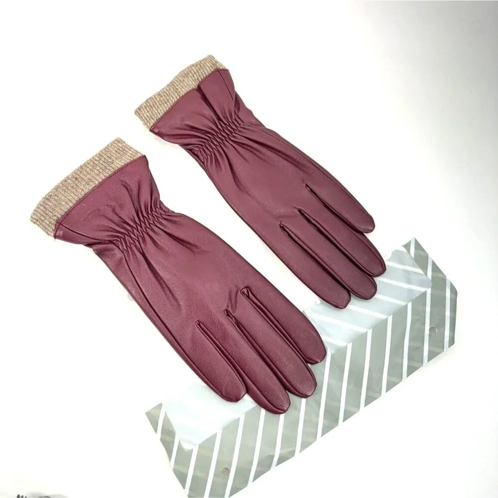 REDESS Winter Gloves Wool Lined Touchscreen Texting Women Gloves Size Small-Med